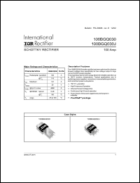 Click here to download 100BGQ030 Datasheet