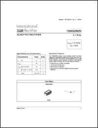 Click here to download 10MQ060 Datasheet