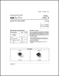 Click here to download 10TQ045S Datasheet
