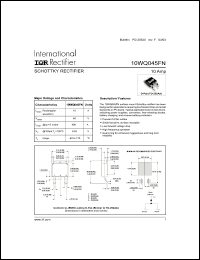 Click here to download 10WQ045FN Datasheet