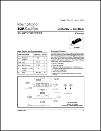 Click here to download 200CNQ040 Datasheet