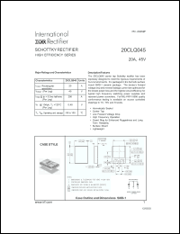 Click here to download 20CLQ045 Datasheet