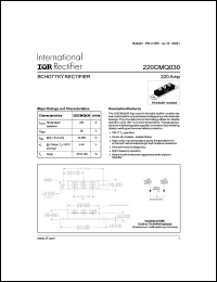 Click here to download 220CMQ030 Datasheet