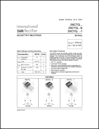 Click here to download 25CTQ040-1 Datasheet