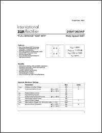 Click here to download 25MT060WF Datasheet