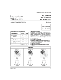 Click here to download 30CTQ040S Datasheet