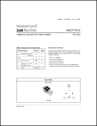 Click here to download 60CTT015 Datasheet