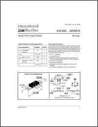 Click here to download 63CNQ100 Datasheet