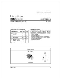 Click here to download 80CPTN015 Datasheet