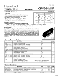 Click here to download CPV364M4 Datasheet