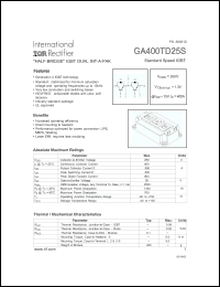 Click here to download GA400TD25 Datasheet