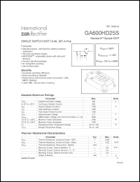 Click here to download GA600HD25 Datasheet