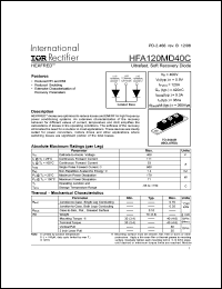 Click here to download HFA120MD40C Datasheet
