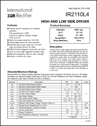 Click here to download IR2110L Datasheet