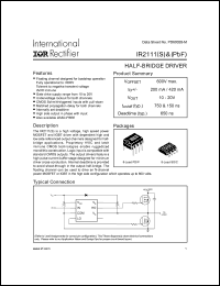 Click here to download IR2111SPBF Datasheet