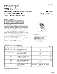 Click here to download IRF034 Datasheet