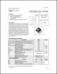 Click here to download IRF2907ZS-7PPBF Datasheet