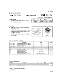 Click here to download IRF6217 Datasheet