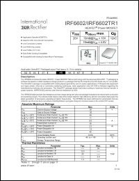 Click here to download IRF6602TR1 Datasheet