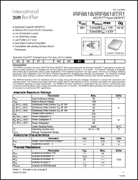 Click here to download IRF6618 Datasheet