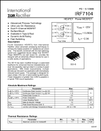 Click here to download IRF7104 Datasheet