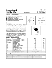 Click here to download IRF737LC Datasheet