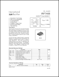 Click here to download IRF7406 Datasheet