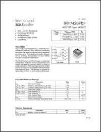 Click here to download IRF7420 Datasheet