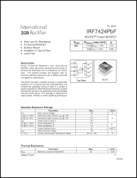 Click here to download IRF7424PBF Datasheet