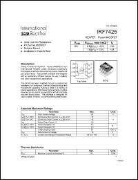 Click here to download IRF7425 Datasheet