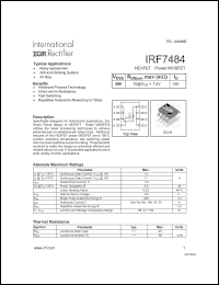 Click here to download IRF7484 Datasheet