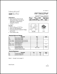 Click here to download IRF7805ZPbF Datasheet