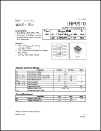 Click here to download IRF9910 Datasheet