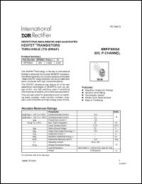 Click here to download IRFF9024 Datasheet