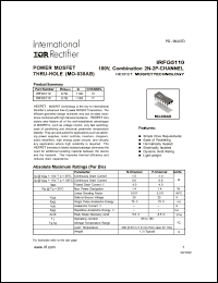 Click here to download IRFG5110 Datasheet