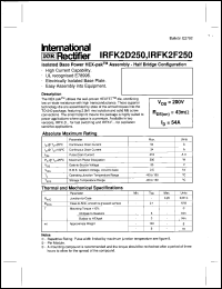 Click here to download IRFK2F250 Datasheet