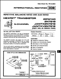 Click here to download JANTX2N7218 Datasheet