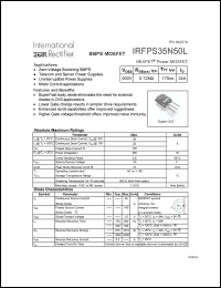 Click here to download IRFPS35N50 Datasheet