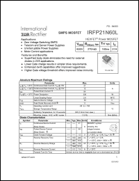 Click here to download IRFR21N60 Datasheet