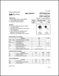 Click here to download IRFR420A Datasheet