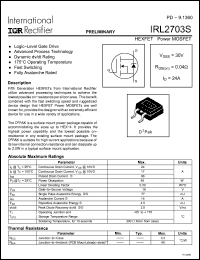 Click here to download IRL2703S Datasheet