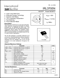 Click here to download IRL3705N Datasheet