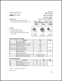 Click here to download IRL3715ZS Datasheet