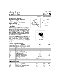 Click here to download IRL520 Datasheet