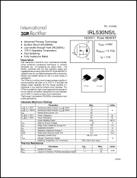 Click here to download IRL530NS Datasheet