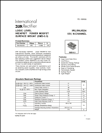 Click here to download IRL5NJ024 Datasheet