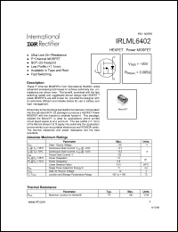 Click here to download IRLML6402 Datasheet