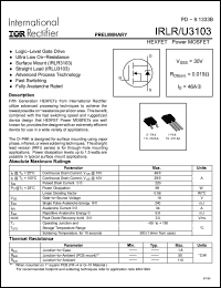 Click here to download IRLU3103 Datasheet