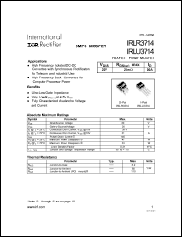 Click here to download IRLR3714 Datasheet