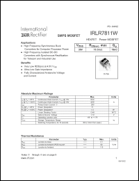 Click here to download IRLR7811W Datasheet